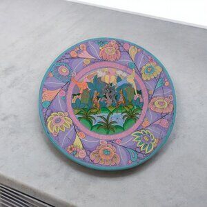 Hand-Painted Terra Cotta Wall Plate By Rosa Concepción Rios 12in